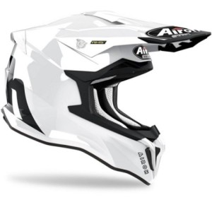 Casco Airoh Strycker Color blanco Brillo 2