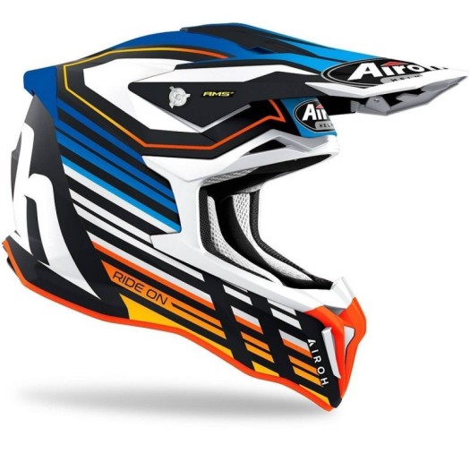 Casco Airoh Strycker Shaded Azul mate