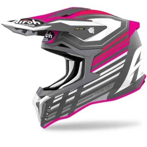 Casco Airoh Strycker Shaded Rosa mate