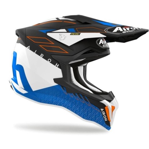 Casco Airoh Strycker Skin Azul Mate
