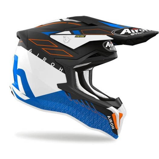 Casco Airoh Strycker Skin Azul Mate