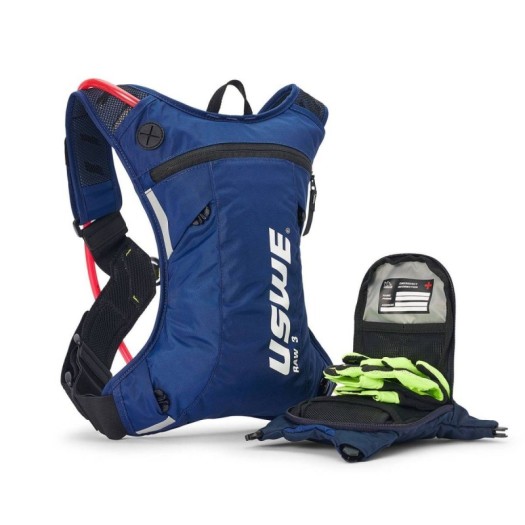 Mochila de hidratación Uswe Raw 3 Azul Factory