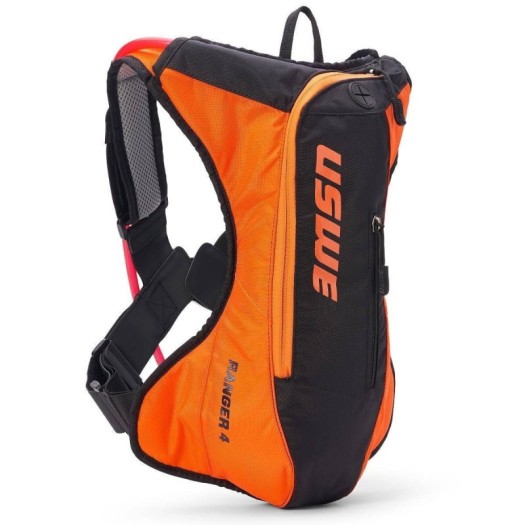 Mochila de Hidratación Uswe Ranger 4 Naranja/Negro