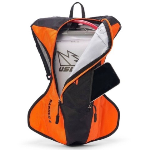 Mochila de Hidratación Uswe Ranger 4 Naranja/Negro