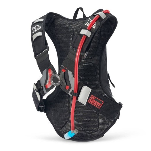 Mochila de hidratación Uswe Raw 8 Carbon Negro