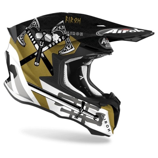 Casco Airoh Twist 2.0 Sword Gris/Oro