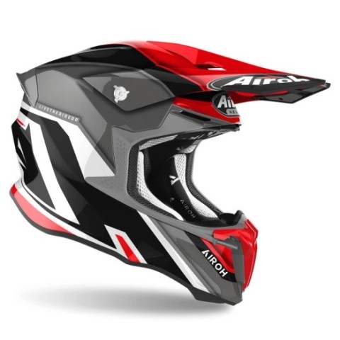 Casco Airoh Twist 2.0 Shaken Rojo Brillo