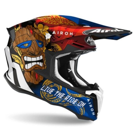 Casco Airoh Twist 2.0 Tiki Brillo