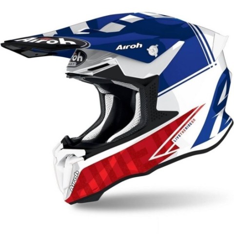 Casco Airoh Twist 2.0 Tech Azul Brillo