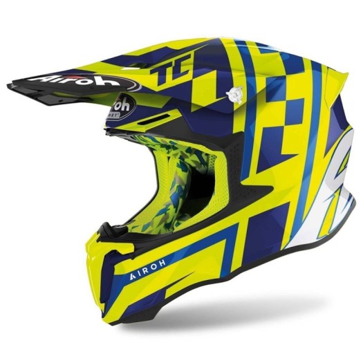Casco Airoh Twist 2.0 Tony Cairoli TC21 Amarillo Brillo
