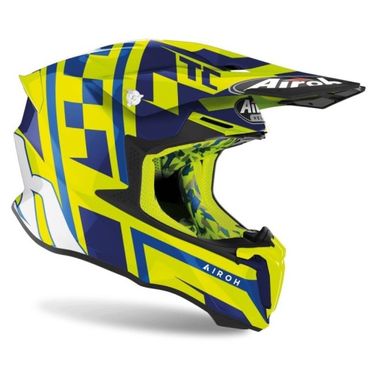 Casco Airoh Twist 2.0 Tony Cairoli TC21 Amarillo Brillo
