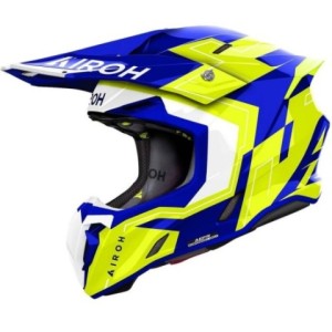 Casco Airoh Twist 3 Dizzy azul amarillo
