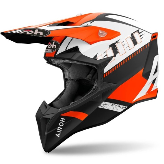 Casco Airoh Wraaap feel naranja mate