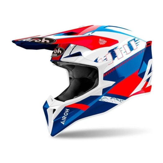 Casco Airoh Wraaap Feel azul rojo