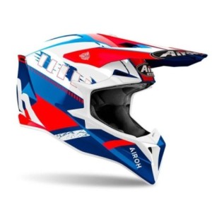 Casco Airoh Wraaap Feel azul rojo 2