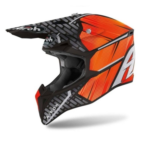 Casco Airoh Wraap Idol Naranja Matt
