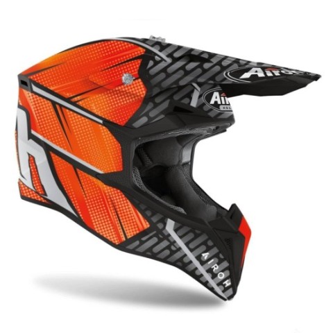 Casco Airoh Wraap Idol Naranja Matt