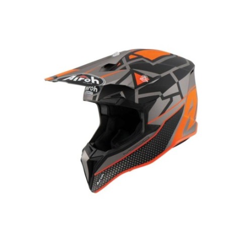 Casco Infantil Airoh Wraap Mood Naranja Mate