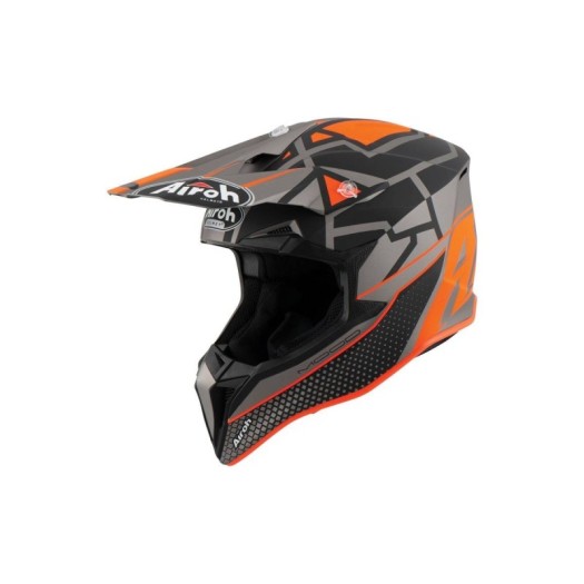Casco Infantil Airoh Wraap Mood Naranja Mate