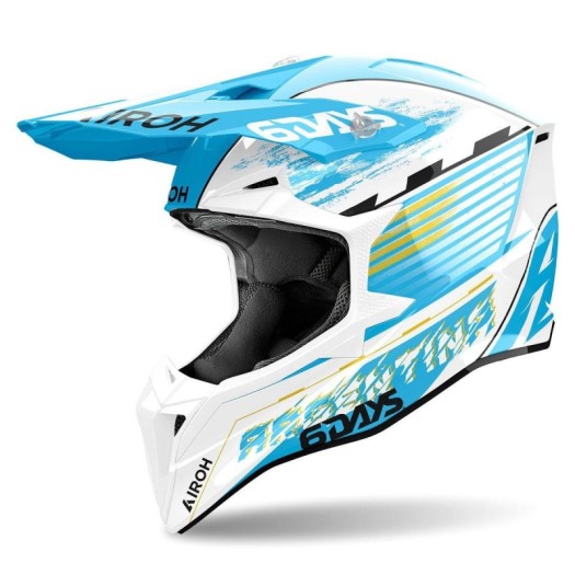 Casco Airoh Wraaap 6 dias Argentina 2023 gloss