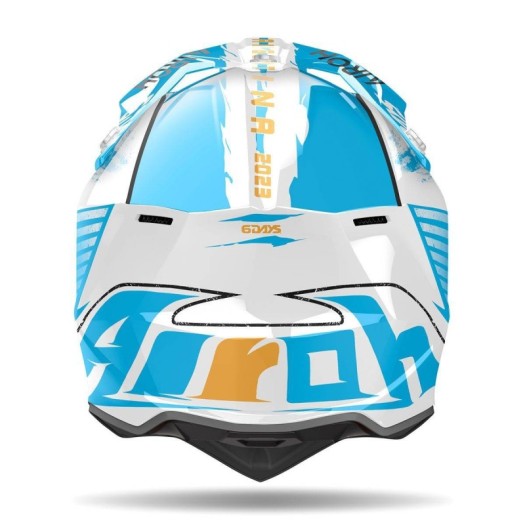 Casco Airoh Wraaap 6 dias Argentina 2023 gloss