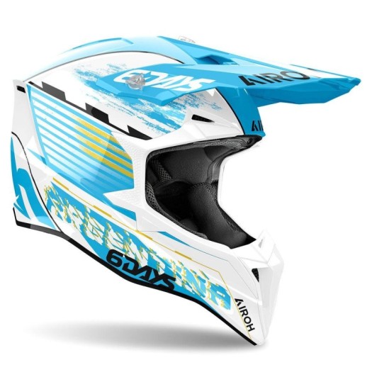 Casco Airoh Wraaap 6 dias Argentina 2023 gloss