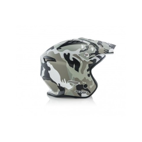 Casco Acerbis jet aria camuflaje gris 2206