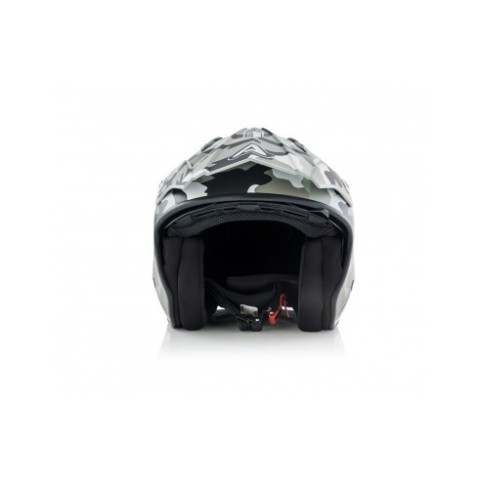 Casco Acerbis jet aria camuflaje gris 2206