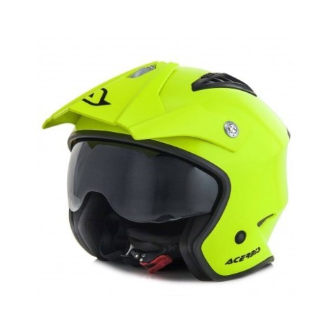 Casco Acerbis jet aria amarillo fluor