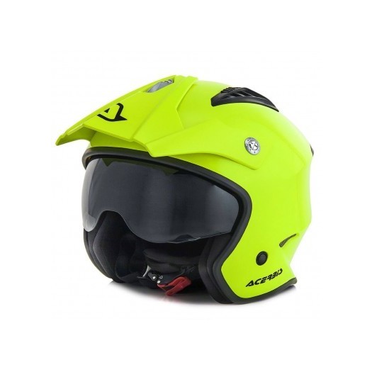 Casco Acerbis jet aria amarillo fluor