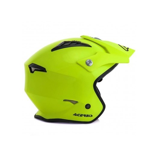 Casco Acerbis jet aria amarillo fluor