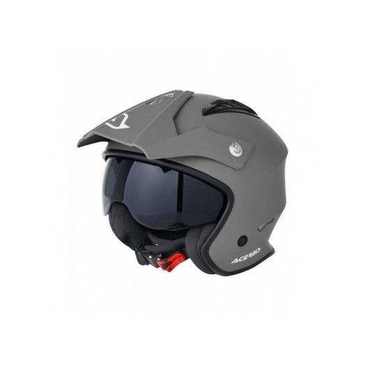 Casco Acerbis jet aria gris antracita