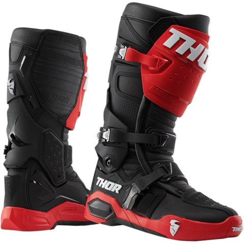 Botas Motocross Thor Radial Rojo Negro