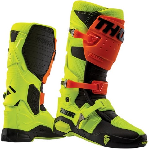 Botas Motocross Thor Radial Amarillo Naranja Negro