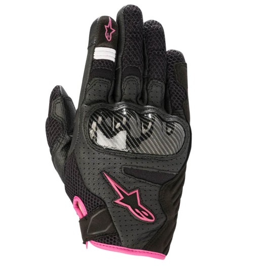 Guantes Moto Alpinestars Mujer SMX-1 air v2 Negro Rosa