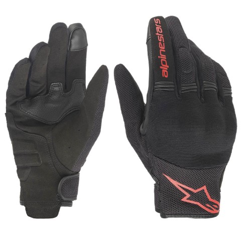 Guantes Moto Alpinestars Copper Negro Rojo