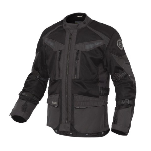 Chaqueta Moto Levior Arashi Negro Gris