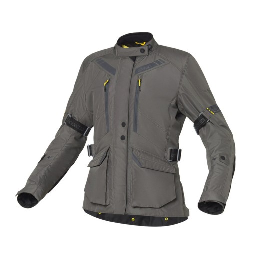 Chaqueta Moto Levior Gaman Impermeable Mujer Negro Caqui