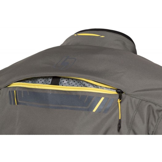 Chaqueta Moto Levior Gaman Impermeable Negro Caqui