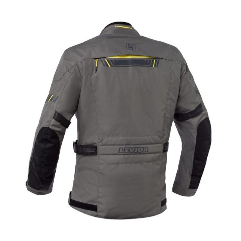 Chaqueta Moto Levior Gaman Impermeable Negro Caqui