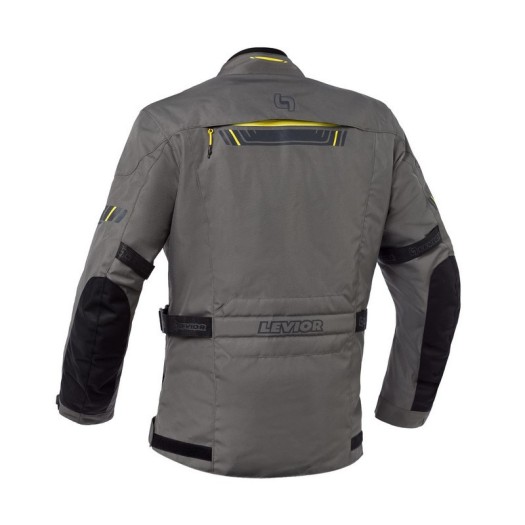 Chaqueta Moto Levior Gaman Impermeable Negro Caqui
