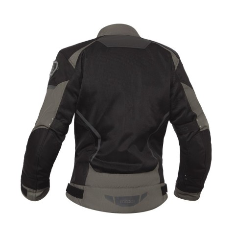 Chaqueta Moto Levior Imbat Mujer Negro Caqui