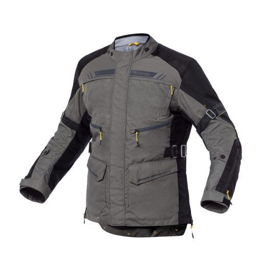 Chaqueta Moto Levior Kaizen Impermeable Negro Caqui
