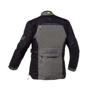 Chaqueta Moto Levior Kaizen Impermeable Negro Caqui 2