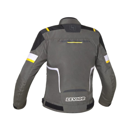 Chaqueta Moto Levior Nakama Mujer Impermeable Negro Caqui