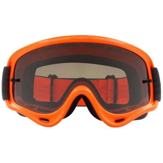 Gafas Motocross Oakley Oframe Gunmtal Naranja Gris Lente Ahumado