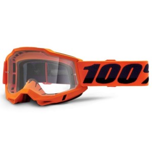 Gafas Motocross 100% Accuri 2 OTG naranja lente transparente