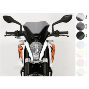 Pantalla MRA racing, negro, KTM duke 125/200/390 11-16