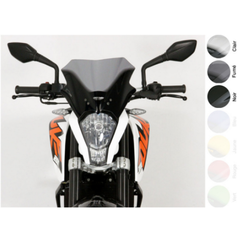 Pantalla MRA racing, negro, KTM duke...