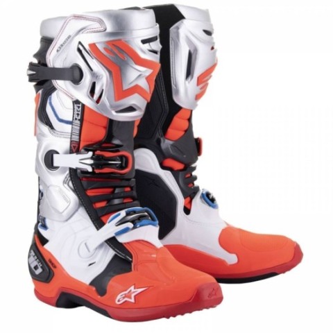 Botas Alpinestars Tech10 Gris rojo